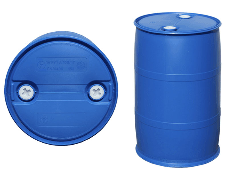 Double layer 220L double-ring chemical barrel blow molding machine application